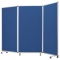 エランサ　３連スクリーン　幅２７００×奥行３５０×高さ１８００ｍｍ　ブルー（お客様組立）　ＫＳＮＮ－２７１８ＢＬ　１台