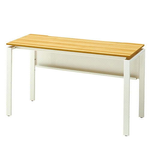 エランサ　フリーアドレスデスク　片面タイプ　幅１２００×奥行６００×高さ７２０ｍｍ　ナチュラル　ホワイトフレーム　（組立設置込）　ＦＫＦ－Ｍ１２６Ｎ－Ｎ　１台1