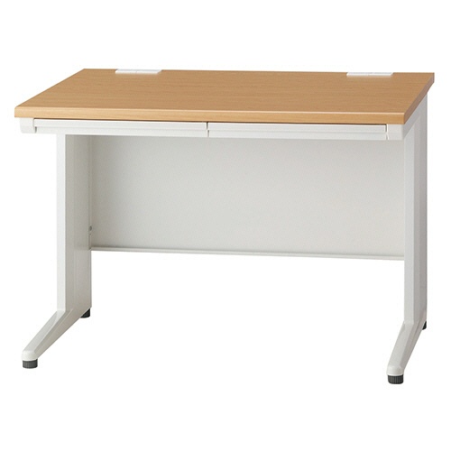 エランサ　オフィスデスク　平デスク　幅１０００ｍｍ　ナチュラル／ホワイト　（組立設置込）　ＴＫＤＳ－Ｎ１０７Ｆ－ＭＷ　１台1