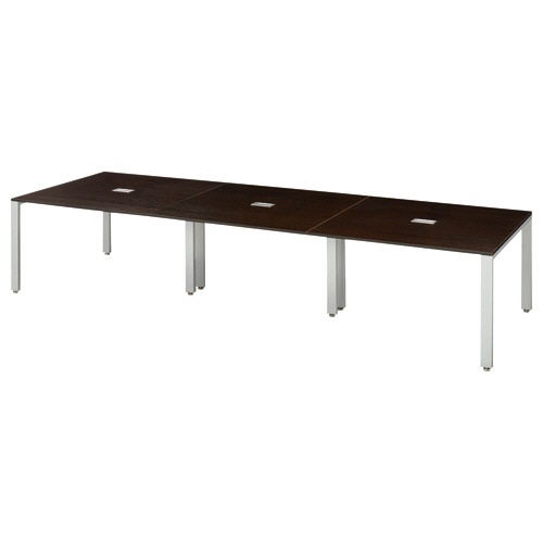 エランサ　ジョイントテーブル　幅３６００×奥行１２００ｍｍ　ダークブラウン（組立設置込）　ＬＢＪ－３６１２ＤＢ　１台1
