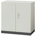 ライオン事務器　ＬＥＯオフィスユニット　両開き　下置き　Ｗ８００×Ｄ４５０ｍｍ　ホワイト（組立設置込）　ＬＥＷＢ８０