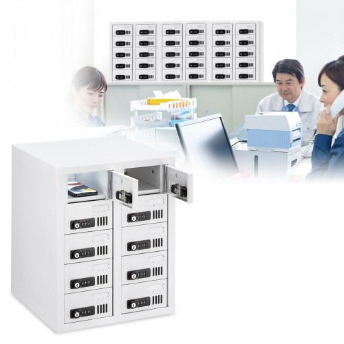 サンワサプライ　個別管理用スマートフォン保管庫　１０台収納　ホワイト　ＣＡＩ－ＣＡＢＳＰ５１　１台9