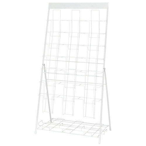 ＹＡＭＡＺＥＮ　パンフレットスタンド　３列　マットホワイト　ＤＰＳ－７３（ＭＷＨ）　１台1