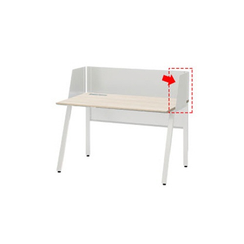 オカムラ　ＶＩＬＬＡＧＥ　ＶＤ－Ａデスク専用　サイドパネル　右用　ネオホワイト　８ＶＡＳＭＰ－ＺＡ７５　１枚3