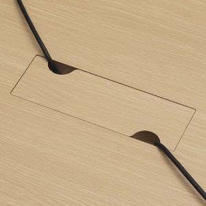 エランサ　キャスターテーブル　長方形　幅１２００×奥行６００×高さ７２０ｍｍ　ナチュラル／ブラック　（組立設置込）　ＬＣＴ－１２６０－ＮＡＫ　１台4