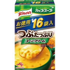 味の素　クノール　カップスープ　つぶたっぷりコーンクリーム　１箱（１６食）