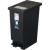 新輝合成　ユニード　プッシュ＆ペダル　２０Ｌ　ブラック　ＤＳ－９８８－９８０－７　１個