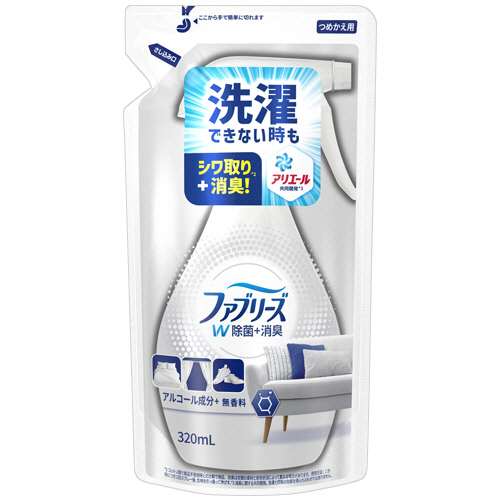 たのめーる P G ファブリーズ ダブル除菌 アルコール成分入り 無香料 つめかえ用 3ml 1個の通販