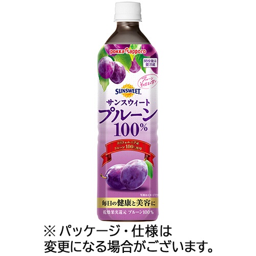ポッカサッポロ　サンスウィートプルーン１００％　９００ｍＬ　ペットボトル　１本1