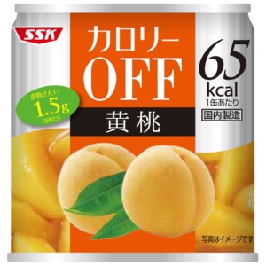 清水食品　ＳＳＫ　カロリーＯＦＦ　黄桃　１８５ｇ　１缶1