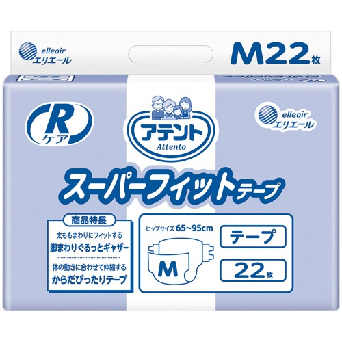 大王製紙　アテント　Ｒケア　スーパーフィットテープ　Ｍサイズ　１パック（２２枚）1