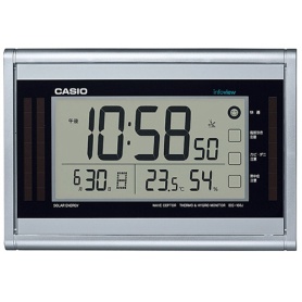 カシオ　生活環境お知らせ電波掛置時計　ソーラーエナジー　シルバー　ＩＤＳ－１６０Ｊ－８ＪＦ　１台