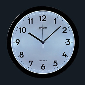 カシオ　夜見えライト付電波掛置時計　ブラック　ＩＱ－８６０ＮＪ－１ＪＦ　１台2