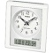 カシオ　夜見えライト付電波置時計　温湿度計付　ホワイト　ＴＱＴ－３５１ＮＪ－７ＢＪＦ　１台