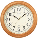 カシオ　クオーツ掛時計　木枠　ＩＱ－１２１Ｓ