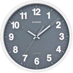 カシオ　電波掛時計　ホワイト・グレー　ＩＱ－１０１２Ｊ－８ＪＦ　１台1