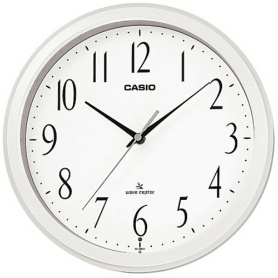 カシオ　電波掛時計　パールホワイト　ＩＱ－１０６０Ｊ－７ＪＦ　１台