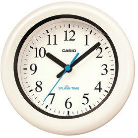 カシオ　防湿・防塵掛置クオーツ時計　ホワイト　ＩＱ－１８０Ｗ－７ＪＦ　１台