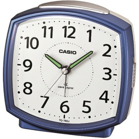 カシオ　電波置時計　ブルー　ＴＱ－７４０Ｊ－２ＪＦ　１台