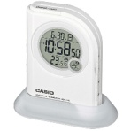 カシオ　デジタル電波置時計　温度計・ＬＥＤライト付　ホワイト　ＤＱＤ－４１０Ｊ－７ＪＦ　１台