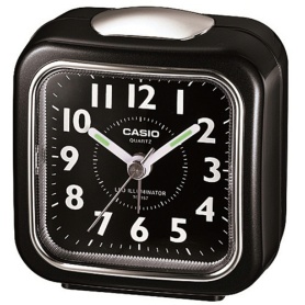 カシオ　クオーツ置時計　ブラック　ＴＱ－１５７－１ＢＪＦ　１台