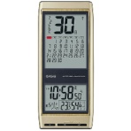 カシオ　電波掛時計　令和カレンダークロック　温湿度表示付　シャンパンゴールド　ＩＤＣ－７００Ｊ－９ＪＦ　１台