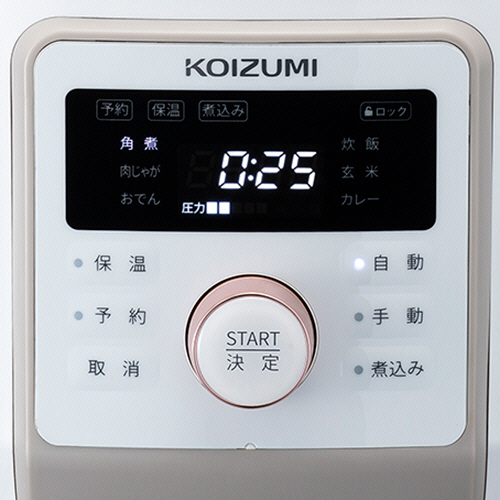 たのめーる】コイズミ マイコン電気圧力鍋 ホワイト KSC-4501/W 1台の通販