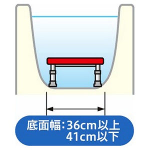アロン化成　ステンレス製浴槽台Ｒ（あしぴた）　ジャスト１５－２０　ブルー　５３６－４９５　１台3