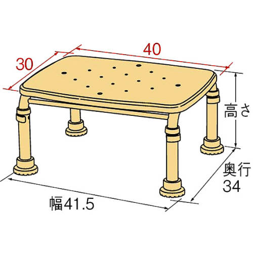 たのめーる】アロン化成 ステンレス製浴槽台R(あしぴた) 標準15-20