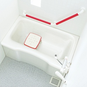 アロン化成　ステンレス製浴槽台Ｒ（あしぴた）　ミニソフト１２－１５　レッド　５３６－４７２　１台4