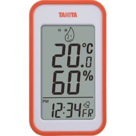 タニタ　デジタル温湿度計　オレンジ　ＴＴ５５９ＯＲ　１個