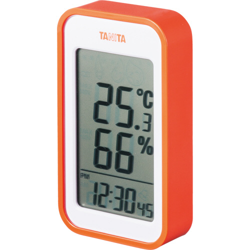 たのめーる】タニタ デジタル温湿度計 オレンジ TT559OR 1個の通販