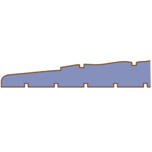 山崎産業　バスらぎ　シリコーンマット　厚手（クッションタイプ）　３７０×６８０ｍｍ　ブルー　ＹＭ－１１７Ｌ－ＳＬ　１枚3
