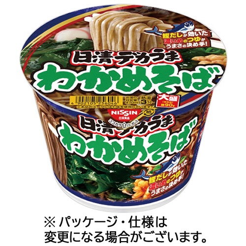 日清食品　日清デカうま　わかめそば　１０６ｇ　１ケース（１２食）1
