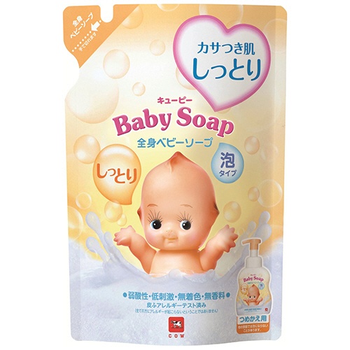 牛乳石鹸共進社　キューピー　しっとり全身ベビーソープ　泡タイプ　詰替用　３５０ｍｌ　１個1