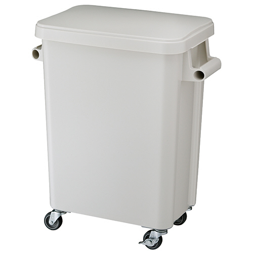 リス 厨房用キャスターペール 45Lグレー 1台 - ゴミ箱、ダストボックス