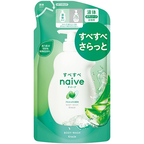 クラシエ　ナイーブ　ボディソープ　アロエエキス配合　詰替用　３８０ｍｌ　１パック1