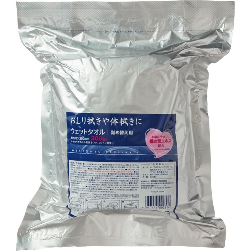 昭和紙工　介護用ウェットタオル　詰替　ＳＯ－３０４　１パック（３００枚）1