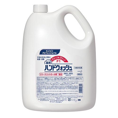 花王　クリーン＆クリーンＦ１　薬用ハンドウォッシュ　つめかえ用　業務用　４Ｌ　１本1