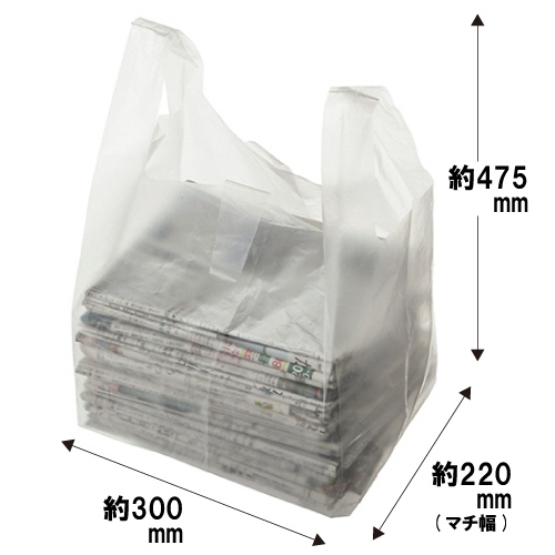 たのめーる】ワタナベ工業 新聞・雑誌整理袋 半透明 NP-52 1パック(30