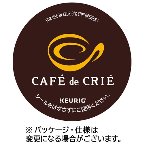 キューリグ　Ｋカップ専用カートリッジ　カフェ・ド・クリエ　ホームブレンド　１箱（１２杯）1
