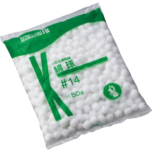 カワモト　綿球　＃１４　５０ｇ　０２３－３００００１－００　１パック1