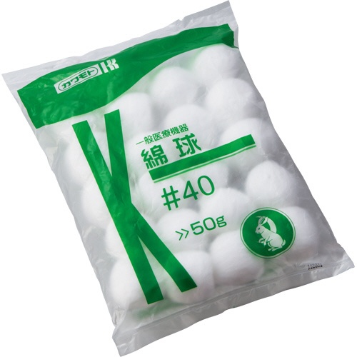 カワモト　綿球　＃４０　５０ｇ　０２３－３００００５－００　１パック1