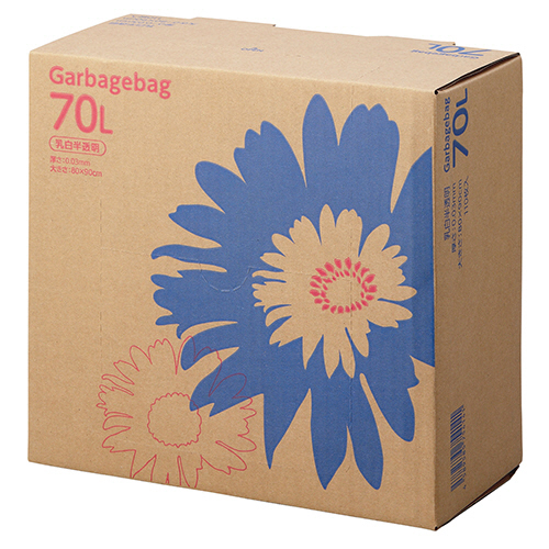 たのめーる】TANOSEE ゴミ袋 コンパクト 乳白半透明 70L BOXタイプ 1箱