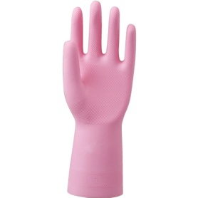 川西工業　天然ゴム手袋　中厚手　Ｌ　ピンク　＃２００５－Ｌ　１双