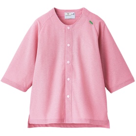 トンボ　カラーレスシャツ　クレープ防縮ニット　ピンク　Ｓサイズ　ＣＲ８０７－１４－Ｓ　１着