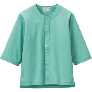 トンボ　カラーレスシャツ　クレープ防縮ニット　エメラルドグリーン　Ｓサイズ　ＣＲ８０７－４６－Ｓ　１着1