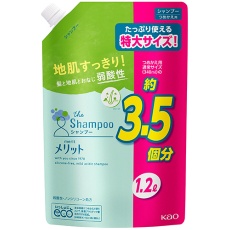 たのめーる 花王 メリット リンスのいらないシャンプー つめかえ用 340ml 1パックの通販