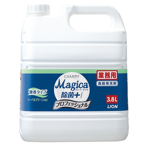 ライオン　ＣＨＡＲＭＹ　Ｍａｇｉｃａ　除菌プラス　プロフェッショナル　微香ハーバルグリーン　業務用　３．８Ｌ　１本1