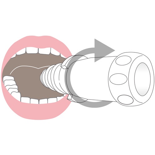 デントケア　口腔ケア用開口補助・保持具　バイトロックII　やわらかめ　オレンジ　ＤＣ－５９ＯＲ　１個2